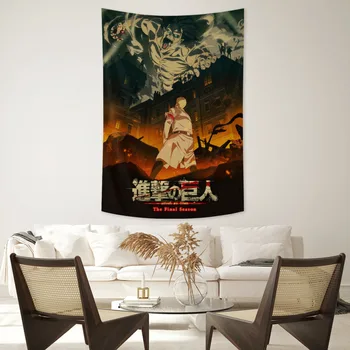 Anime Demon Slayer Classic Anime Raksturs Sienas Mākslas Gobelēns Sienas Karājas Mājas Dekoru Hipiju Guļamistaba dekori