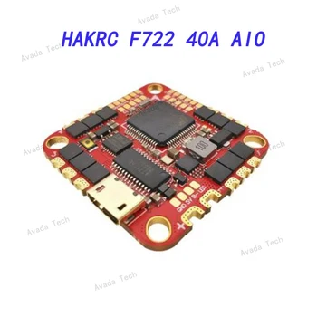 HAKRC F722 40A AIO Dual USB Lidojuma Kontroles 4IN1 BLHELI_ S ESC 2-6S 25.5x25.5mm, Lai DJI HD VTX CADDX CRSF FPV Sacīkšu Dūkoņa HAKRC