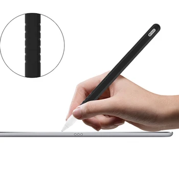 Silikona Savietojams ar Apple Zīmuli, 2 Lieta Saderīgu Tablete Touch Pen Irbuli iPad Mīksto Aizsargājošu Uzmavu Segtu Anti-los