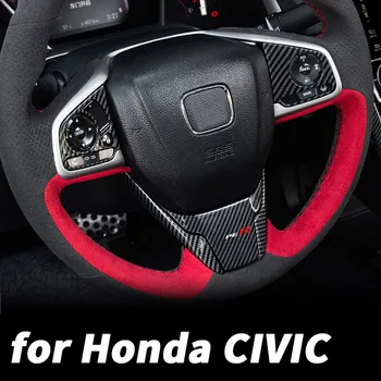 Honda Civic 10. 2018 2019 2020 2021 auto interjers stūres rata pogas apdare plāksteris modificēti auto piederumi