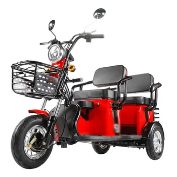 48V/20A Elektriskais Tricikls Litija Akumulators Pieklājīgi Automašīnas Divās Rindās un, Četru Sēdekļu Mini Vagoni Uzņemt Bērnus