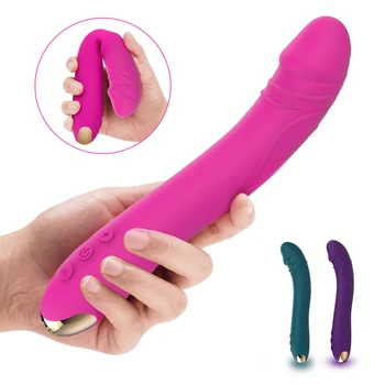 Pagarināt Dildo Vibrators Sievietes Maksts Klitora Massarger Erotiskās Rotaļlietas, Mīkstu Ādas Sajūtu Seksa Produkti Pieaugušajiem