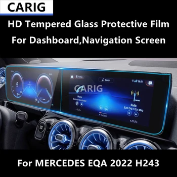 Par MERCEDES EQA 2022 H243 Paneļa,Navigācijas Ekrāns HD Rūdīta Stikla ar aizsargplēvi Anti-scratch Remonts Filmu