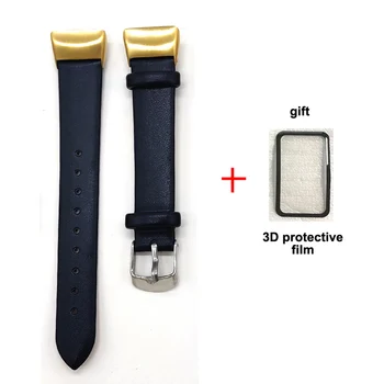 16 mm PU Ādas Siksniņa, Rokassprādze, Lai Huawei Honor Band 6 Aproce Rokas Josta Ar Ekrāna aizsardzības Plēves